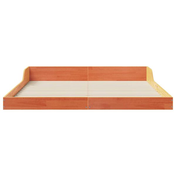 vidaXL Σκελετός Κρεβατιού Καφέ κεριού 160 x 220 cm Μασίφ ξύλο πεύκου