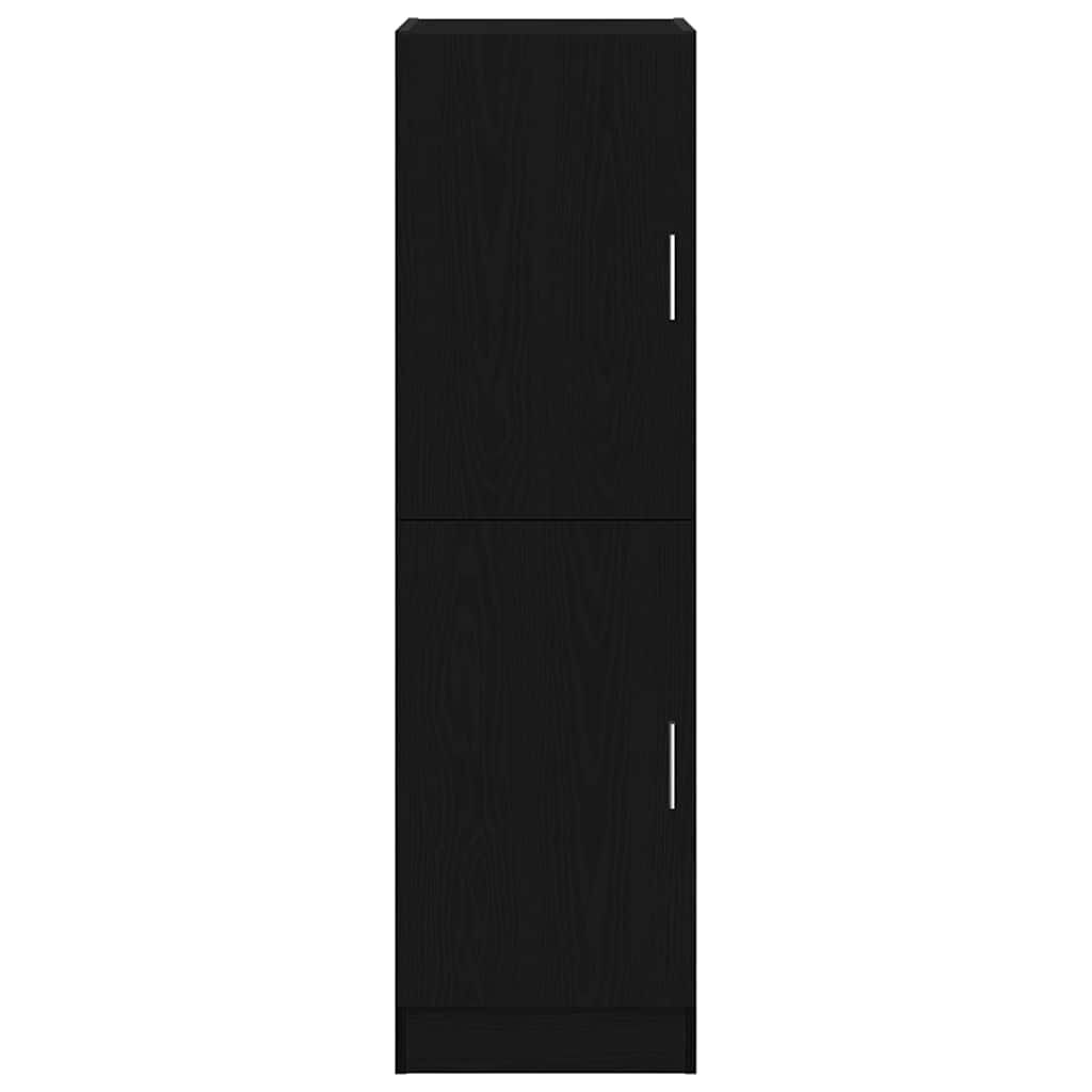 vidaXL Στήλη Κουζίνας Μαύρη 38x41,5x131,5 εκ. από Επεξεργασμένο Ξύλο