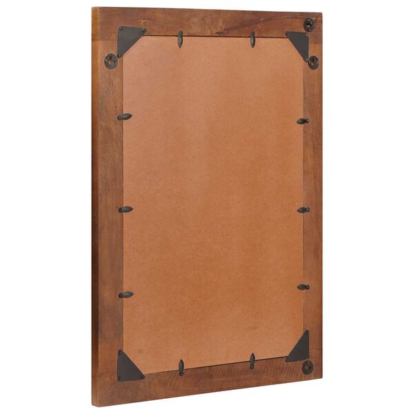 vidaXL Καθρέφτης με καθρέφτη Καφέ, ασημένιο 50 x 2.5 x 70 εκ