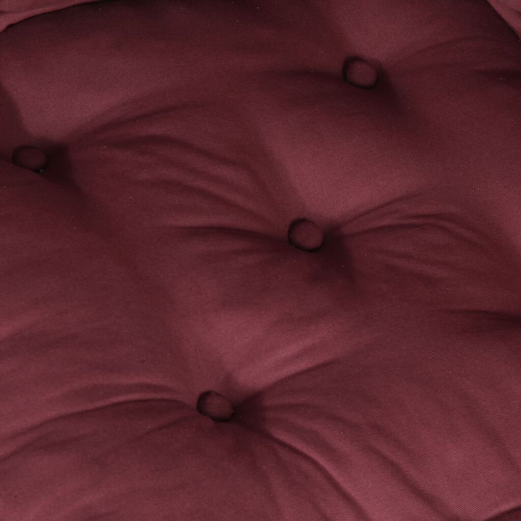 vidaXL Modular Pouffes 4 τεμάχια Μπορντό Ύφασμα