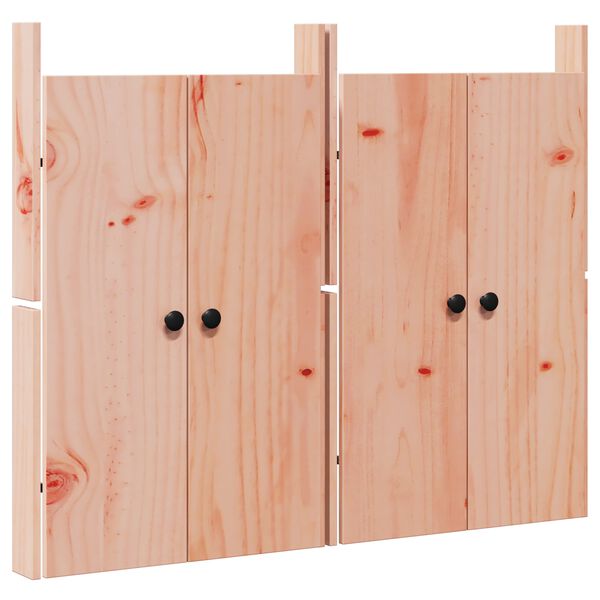 vidaXL &Pi;ό&rho;&tau;&alpha; &kappa;&omicron;&upsilon;&zeta;ί&nu;&alpha;&sigmaf; MEPPEL 2 pcs &Kappa;&alpha;&phi;έ 50 x 9 x 82 &epsilon;&kappa; &xi;ύ&lambda;&omicron; duglasias