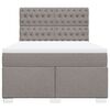 vidaXL &Kappa;&rho;&epsilon;&beta;ά&tau;&iota; Boxspring &mu;&epsilon; &Sigma;&tau;&rho;ώ&mu;&alpha; Taupe 160x200 &epsilon;&kappa;. &Upsilon;&phi;&alpha;&sigma;&mu;ά&tau;&iota;&nu;&omicron;
