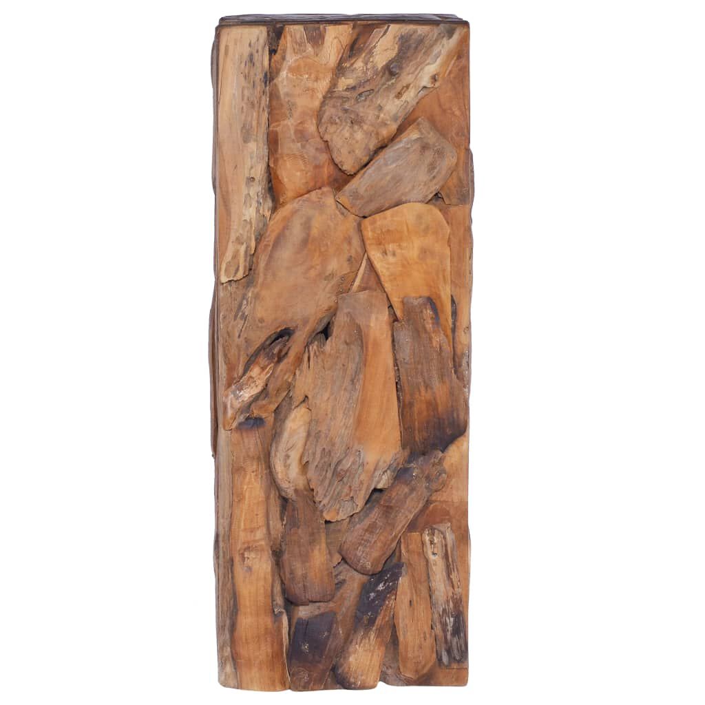 vidaXL Τραπέζι Βοηθητικό 30 x 30 x 80 εκ. από Μασίφ Ξύλο Teak