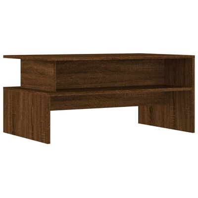 vidaXL Τραπεζάκι Σαλονιού Καφέ Δρυς 90x55x42,5 εκ. Επεξεργασμένο Ξύλο