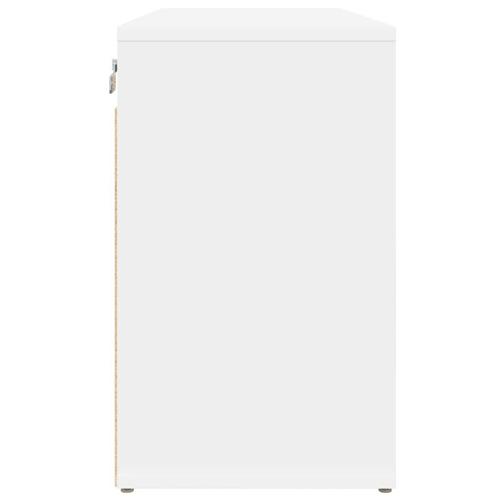 vidaXL Ντουλάπα Παπουτσιών Λευκό 52.5 x 30 x 50 εκ. Επεξεργασμένο ξύλο