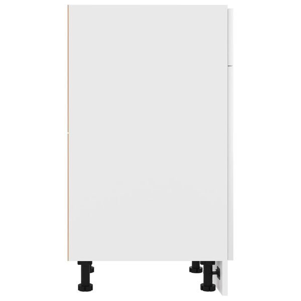 vidaXL Ντουλάπι με Συρτάρι Lyon Λευκό 30x46x81,5 εκ. Επεξ. Ξύλο