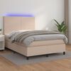 vidaXL &Kappa;&rho;&epsilon;&beta;ά&tau;&iota; Boxspring &Sigma;&tau;&rho;ώ&mu;&alpha;&LED &Kappa;&alpha;&pi;&omicron;&upsilon;&tau;&sigma;ί&nu;&omicron; 140x190 &epsilon;&kappa;. &Sigma;&upsilon;&nu;&theta;. &Delta;έ&rho;&mu;&alpha;