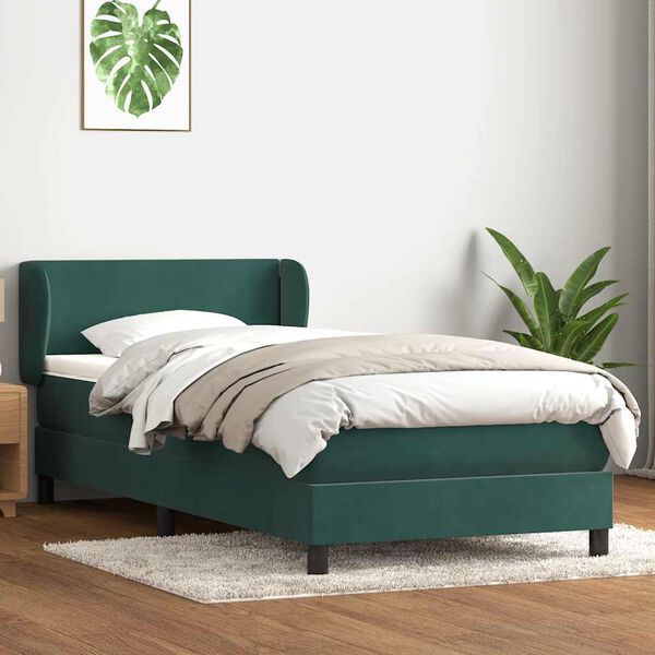 vidaXL &Kappa;&rho;&epsilon;&beta;ά&tau;&iota; Boxspring &mu;&epsilon; &Sigma;&tau;&rho;ώ&mu;&alpha; &Sigma;&kappa;&omicron;ύ&rho;&omicron; &Pi;&rho;ά&sigma;&iota;&nu;&omicron; 100x210&epsilon;&kappa;. &Beta;&epsilon;&lambda;&omicron;ύ&delta;&iota;&nu;&omicron;