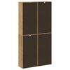 vidaXL Πλαϊνά ντουλάπια 4 τεμ. ODDA 40x24x79 εκ. από Μασίφ Ξύλο Πεύκου
