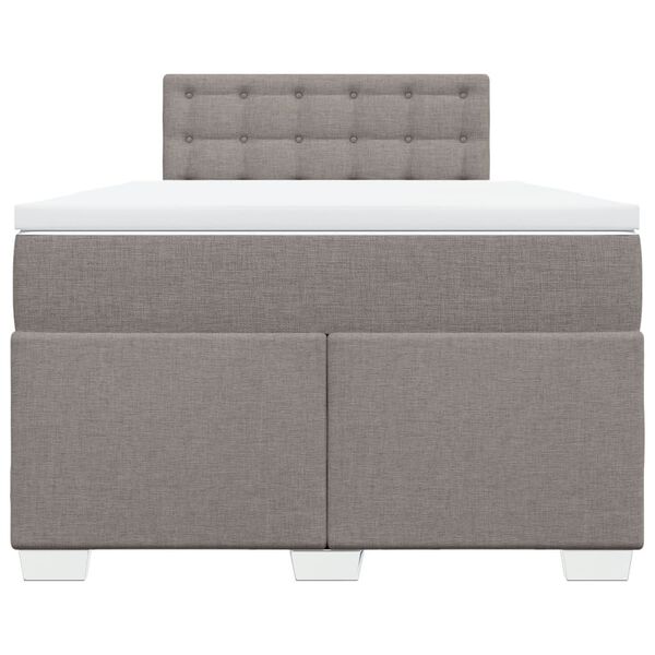 vidaXL &Kappa;&rho;&epsilon;&beta;ά&tau;&iota; Boxspring &mu;&epsilon; &Sigma;&tau;&rho;ώ&mu;&alpha; Taupe 120x200 &epsilon;&kappa;. &Upsilon;&phi;&alpha;&sigma;&mu;ά&tau;&iota;&nu;&omicron;