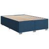 vidaXL Κρεβάτι Boxspring με Στρώμα Μπλε 140x200 εκ. Υφασμάτινο