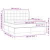 vidaXL &Kappa;&rho;&epsilon;&beta;ά&tau;&iota; Boxspring &mu;&epsilon; &Sigma;&tau;&rho;ώ&mu;&alpha; &Mu;&alpha;ύ&rho;&omicron; 180x200 &epsilon;&kappa;. &Beta;&epsilon;&lambda;&omicron;ύ&delta;&iota;&nu;&omicron;