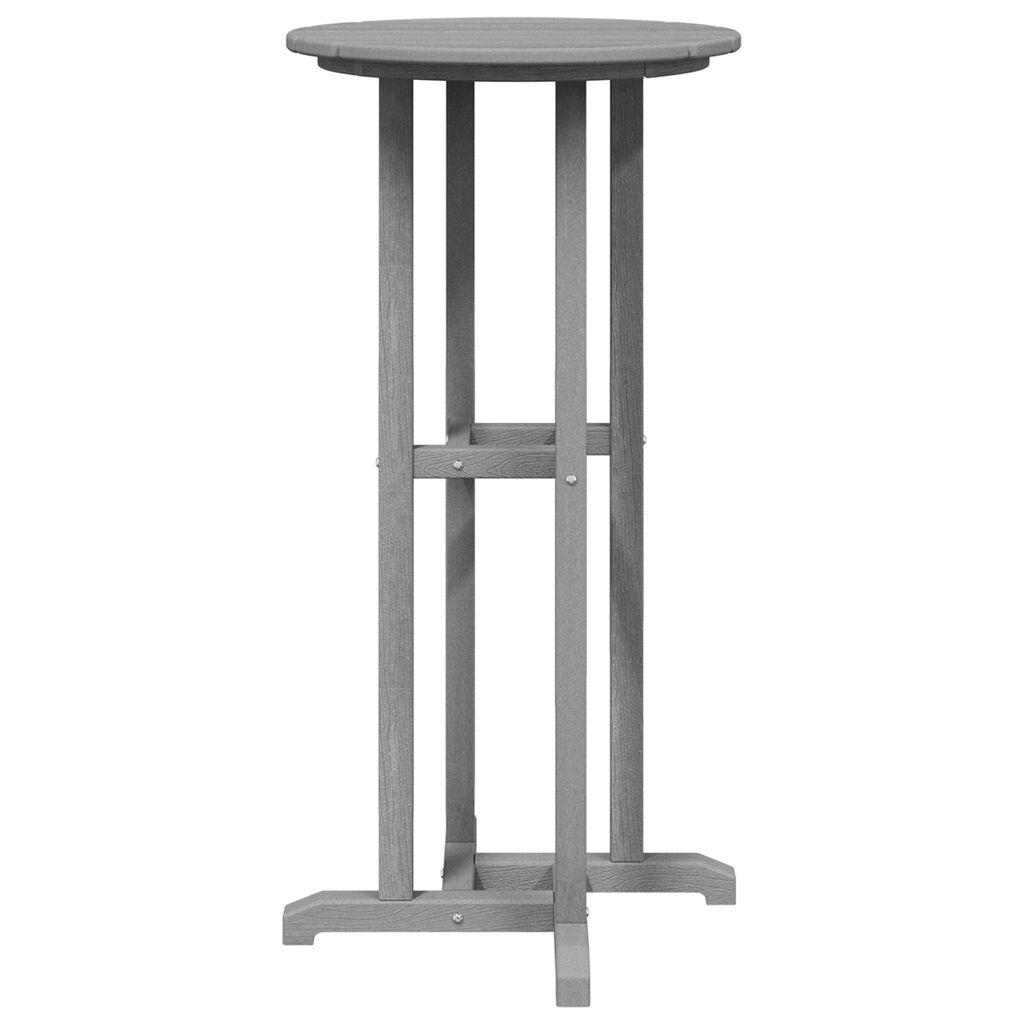vidaXL Bar Table Ανοιχτό Γκρι 55x55x107 εκ. HDPE