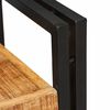 vidaXL Κομοδίνο Καφέ και μαύρο 38 x 33 x 58 εκ. Στερεό ξύλο μάνγκο