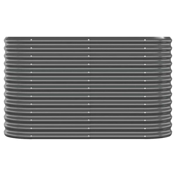 vidaXL Ζαρντινιέρα Ανθρακί 114x40x68 εκ Γαλβανισμένος χάλυβας