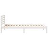 vidaXL Σκελετός Κρεβατιού Λευκό 80 x 220 cm Μασίφ ξύλο πεύκου