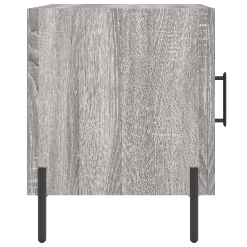 vidaXL Κομοδίνα 2 τεμ. Γκρι Sonoma 40 x 40 x 50 εκ. από Επεξεργ. Ξύλο