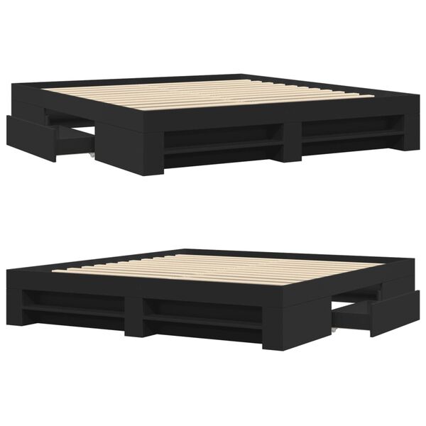 vidaXL Πλαίσιο κρεβατιού χωρίς στρώμα 180x200 εκ. Επεξεργασμένο Ξύλο