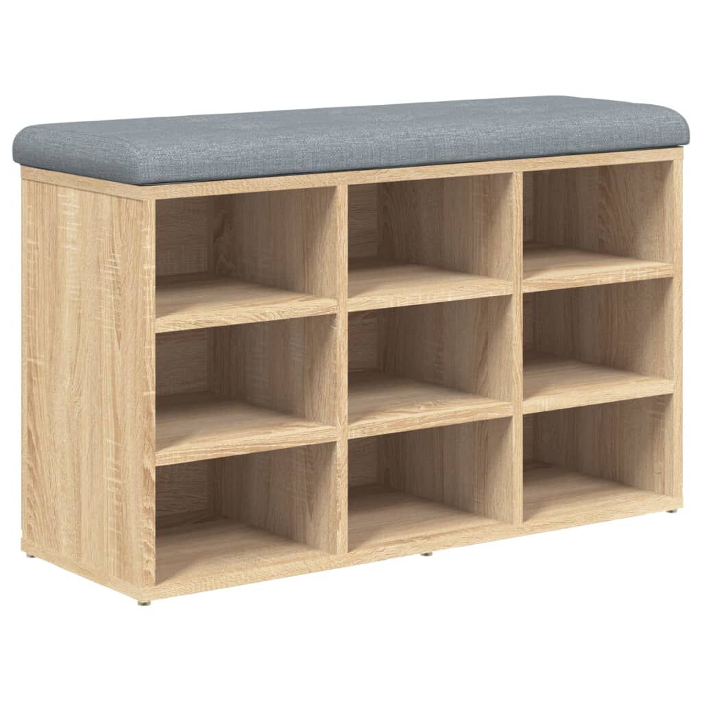 vidaXL Παπουτσοθήκη Sonoma Δρυς 82x32x50 εκ. από Επεξεργασμένο Ξύλο
