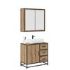 vidaXL Σετ Επίπλων Μπάνιου με πόρτα 2 pcs artisan δρυς 65 x 33 x 60 εκ