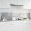 vidaXL Πίσω Πάνελ Κουζίνας 2 pcs Ανοιχτό γκρι 100 x 40 cm