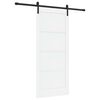 vidaXL &Sigma;&upsilon;&rho;ό&mu;&epsilon;&nu;&eta; &Pi;ό&rho;&tau;&alpha; 86 x 198,5 cm &Epsilon;&pi;&epsilon;&xi;&epsilon;&rho;&gamma;&alpha;&sigma;&mu;έ&nu;&omicron; &Xi;ύ&lambda;&omicron; &Lambda;&epsilon;&upsilon;&kappa;ό &kappa;&alpha;&iota; &Mu;&alpha;ύ&rho;&omicron;