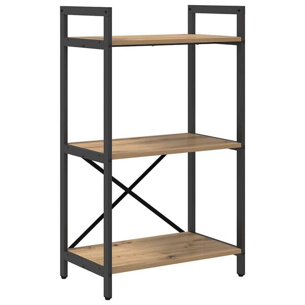 vidaXL &Rho;ά&phi;&iota; &Beta;&iota;&beta;&lambda;ί&omega;&nu; Artisan Oak 56 x 34 x 96 &epsilon;&kappa; &Epsilon;&pi;&epsilon;&xi;&epsilon;&rho;&gamma;&alpha;&sigma;&mu;έ&nu;&omicron; &xi;ύ&lambda;&omicron;