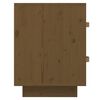 vidaXL Κομοδίνο Καφέ Μελί 40x34x45 εκ. από Μασίφ Ξύλο Πεύκου