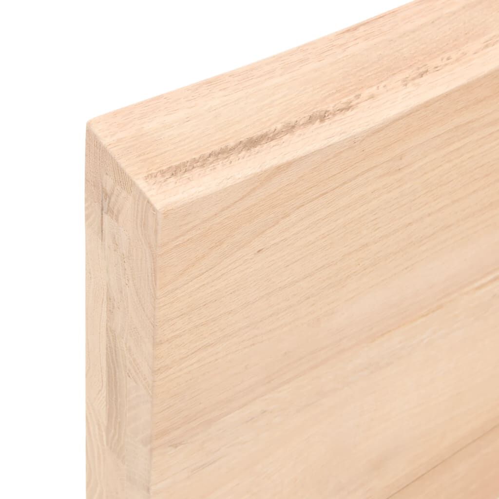 vidaXL Επιφάνεια Τραπεζιού 120x60x(2-6)εκ Ακατέργαστο Μασίφ Ξύλο Δρυός