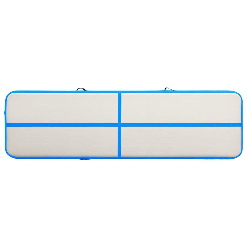 vidaXL Στρώμα Ενόργανης Φουσκωτό Μπλε 600 x 100 x 15 εκ. PVC με Τρόμπα