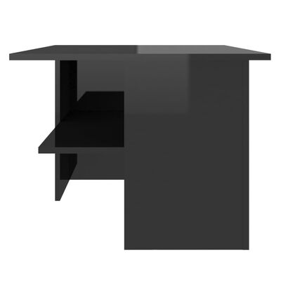 vidaXL Τραπεζάκι Σαλονιού Γυαλιστερό Μαύρο 90x60x46,5 εκ. Μοριοσανίδα