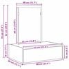 vidaXL Τραπέζι περιποίησης Καφέ 60 x 40 x 70 εκ. Επεξεργασμένο ξύλο