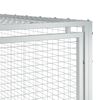 vidaXL Σπιτάκι Σκύλου με Αυλή Ανθρακί 197x396x110 εκ. Γαλβαν. Χάλυβας