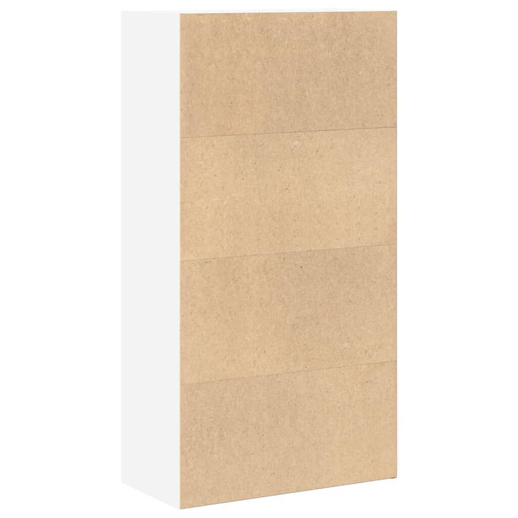 vidaXL Βιβλιοθήκη Λευκή 60x30x114 εκ. από Επεξεργασμένο Ξύλο