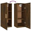 vidaXL Ντουλάπι Τοίχου Καπνιστή Δρυς 35x34x90 εκ. Επεξεργασμένο Ξύλο