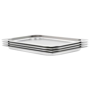 vidaXL &Lambda;&epsilon;&kappa;ά&nu;&epsilon;&sigmaf; Gastronorm 4 &tau;&epsilon;&mu;. GN 1/1 20 &chi;&iota;&lambda;. &alpha;&pi;ό &Alpha;&nu;&omicron;&xi;&epsilon;ί&delta;&omega;&tau;&omicron; &Alpha;&tau;&sigma;ά&lambda;&iota;