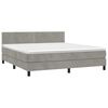 vidaXL &Kappa;&rho;&epsilon;&beta;ά&tau;&iota; Boxspring &mu;&epsilon; &Sigma;&tau;&rho;ώ&mu;&alpha; & LED &Alpha;&nu;.&Gamma;&kappa;&rho;&iota; 180x200 &epsilon;&kappa;. &Beta;&epsilon;&lambda;&omicron;ύ&delta;&iota;&nu;&omicron;