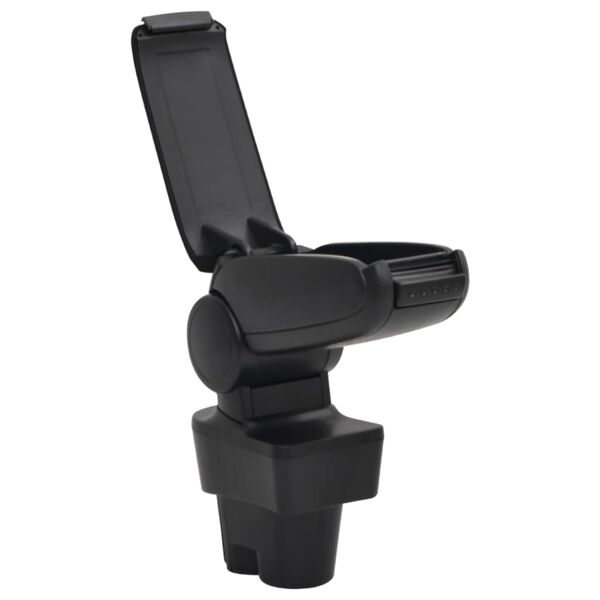 vidaXL Τεμπέλης Αυτοκινήτου Μαύρος 12 x 36 x (33,5-48) εκ. από ABS