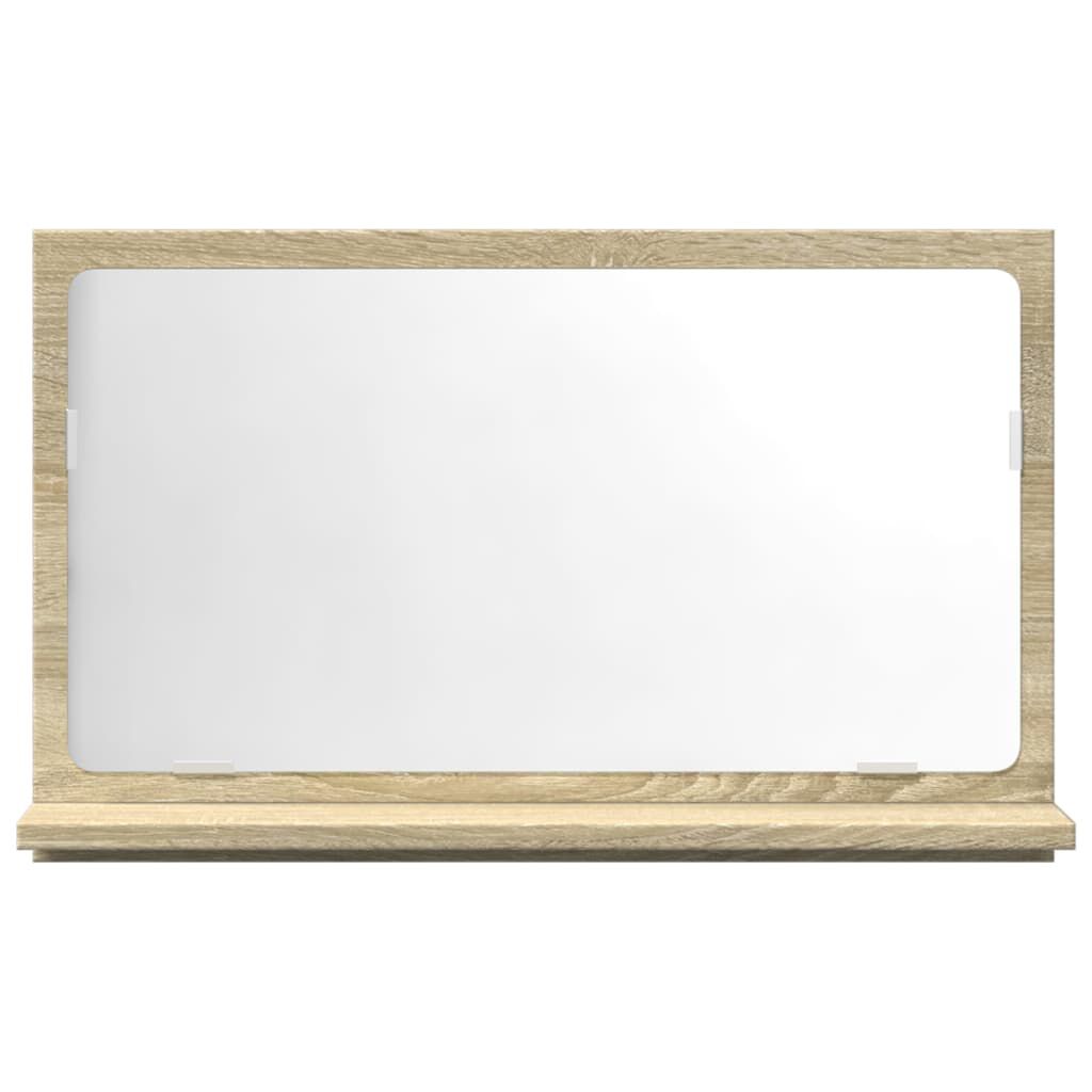 vidaXL Καθρέφτης Μπάνιου Ντουλάπι Sonoma Δρυς 60x11x37 εκ. Επεξ. Ξύλο