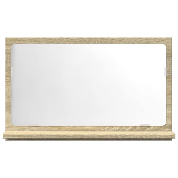 vidaXL Καθρέφτης Μπάνιου Ντουλάπι Sonoma Δρυς 60x11x37 εκ. Επεξ. Ξύλο