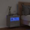 vidaXL Έπιπλο Τοίχου Τηλεόρασης με LED Γκρι Sonoma 40x30x40 εκ.
