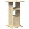 vidaXL Τραπέζι Μπαρ με Ράφια Sonoma Δρυς 60x60x102 εκ. Επεξ. Ξύλο