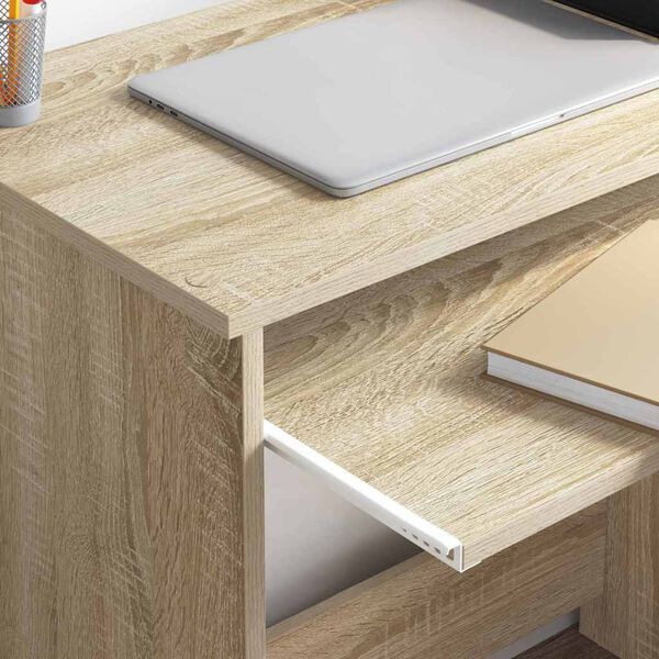 vidaXL Γραφείο Sonoma Δρυς 106 x 40 x 88.5 εκ Επεξεργασμένο ξύλο