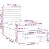 vidaXL &Kappa;&rho;&epsilon;&beta;ά&tau;&iota; Boxspring &mu;&epsilon; &Sigma;&tau;&rho;ώ&mu;&alpha; &Sigma;&kappa;&omicron;ύ&rho;&omicron; &Mu;&pi;&lambda;&epsilon; 80 x 200 &epsilon;&kappa;. &Beta;&epsilon;&lambda;&omicron;ύ&delta;&iota;&nu;&omicron;