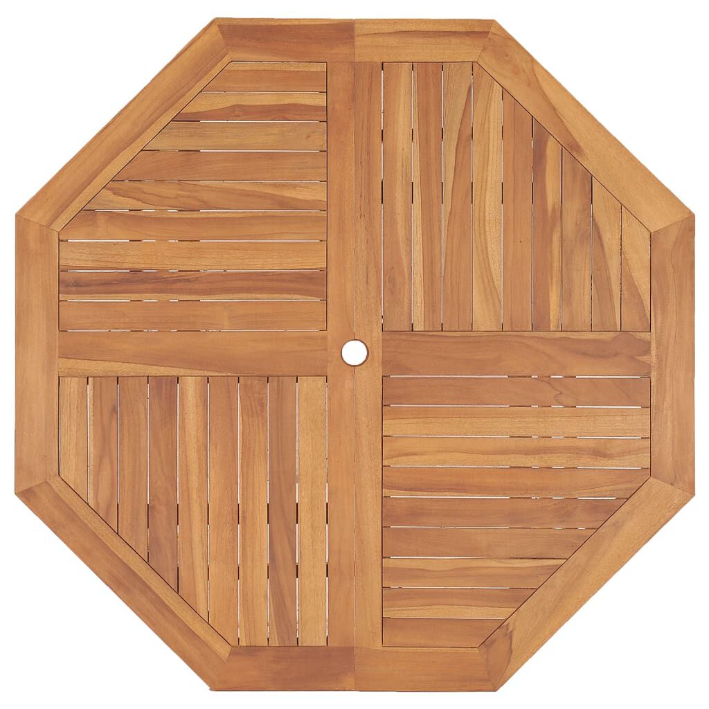 vidaXL Τραπεζαρία Κήπου 110 x 110 x 75 εκ. από Μασίφ Ξύλο Teak
