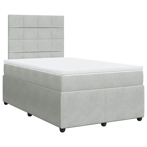 vidaXL &Kappa;&rho;&epsilon;&beta;ά&tau;&iota; Boxspring &mu;&epsilon; &Sigma;&tau;&rho;ώ&mu;&alpha; &Alpha;&nu;&omicron;&iota;&chi;&tau;ό &Gamma;&kappa;&rho;&iota; 120x190 &epsilon;&kappa;. &Beta;&epsilon;&lambda;&omicron;ύ&delta;&iota;&nu;&omicron;