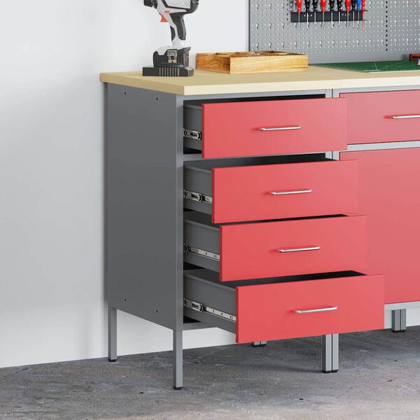 vidaXL &Pi;ά&gamma;&kappa;&omicron;&sigmaf; &epsilon;&rho;&gamma;&alpha;&sigma;ί&alpha;&sigmaf; &mu;&epsilon; &sigma;&upsilon;&rho;&tau;ά&rho;&iota; &Kappa;ό&kappa;&kappa;&iota;&nu;&omicron; &kappa;&alpha;&iota; &Gamma;&kappa;&rho;&iota; 50 x 55 x 85 &epsilon;&kappa;.