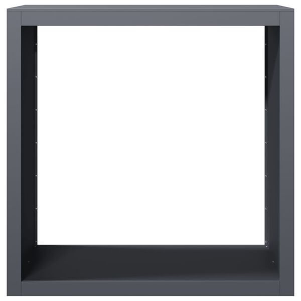 vidaXL Ράφι Καυσόξυλων Ανθρακί 100x40x100 εκ. Ατσάλινο