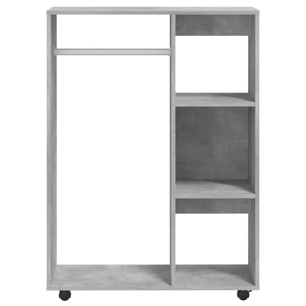 vidaXL Ντουλάπα Γκρι Σκυροδέματος 80 x 40 x 110 εκ. από Επεξ. Ξύλο