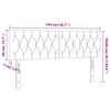 vidaXL Κεφαλάρια Κρεβατιού 2 τεμ. Αν. Γκρι 72x7x78/88 εκ. Βελούδινο